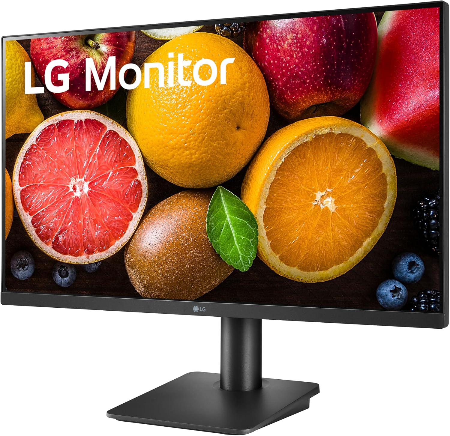 LG FHD (1920 x 1080) 27 Inch Computer Monitor, IPS, AMD FreeSync, 3-Side Borderless Design, Tilt/Height Adjustable Stand, 75Hz, 5ms, OnScreen Control, HDMI, DisplayPort, D-Sub, 27MP450-B, Black