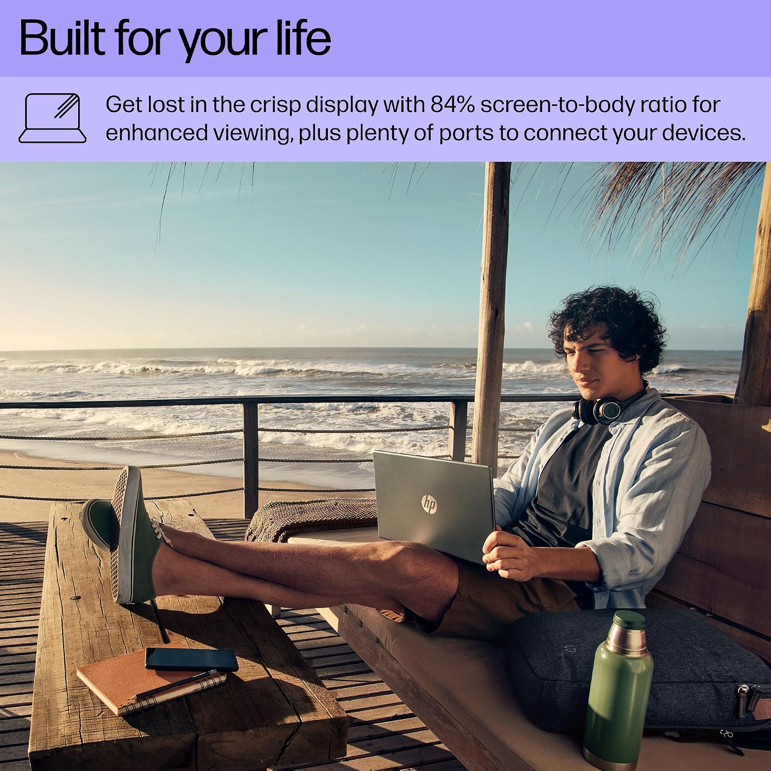 HP 14 Ultrabook Laptop Computer 2025 Premium Lifetime Office 2024, Copilot AI, 8-Core Intel Core i3, 16GB RAM, 1TB Storage (500GB SSD + 500GB Ext), Wi-Fi 6, Long Battery, Win 11 Pro, HubxcelAccessory