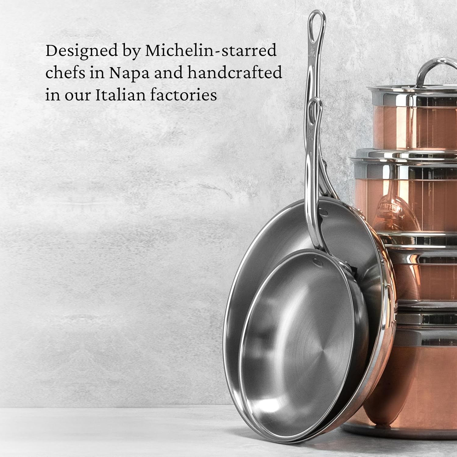 Hestan - CopperBond Collection - 100% Pure Copper Essential Pan, Induction Cooktop Compatible, 3.5 Quart