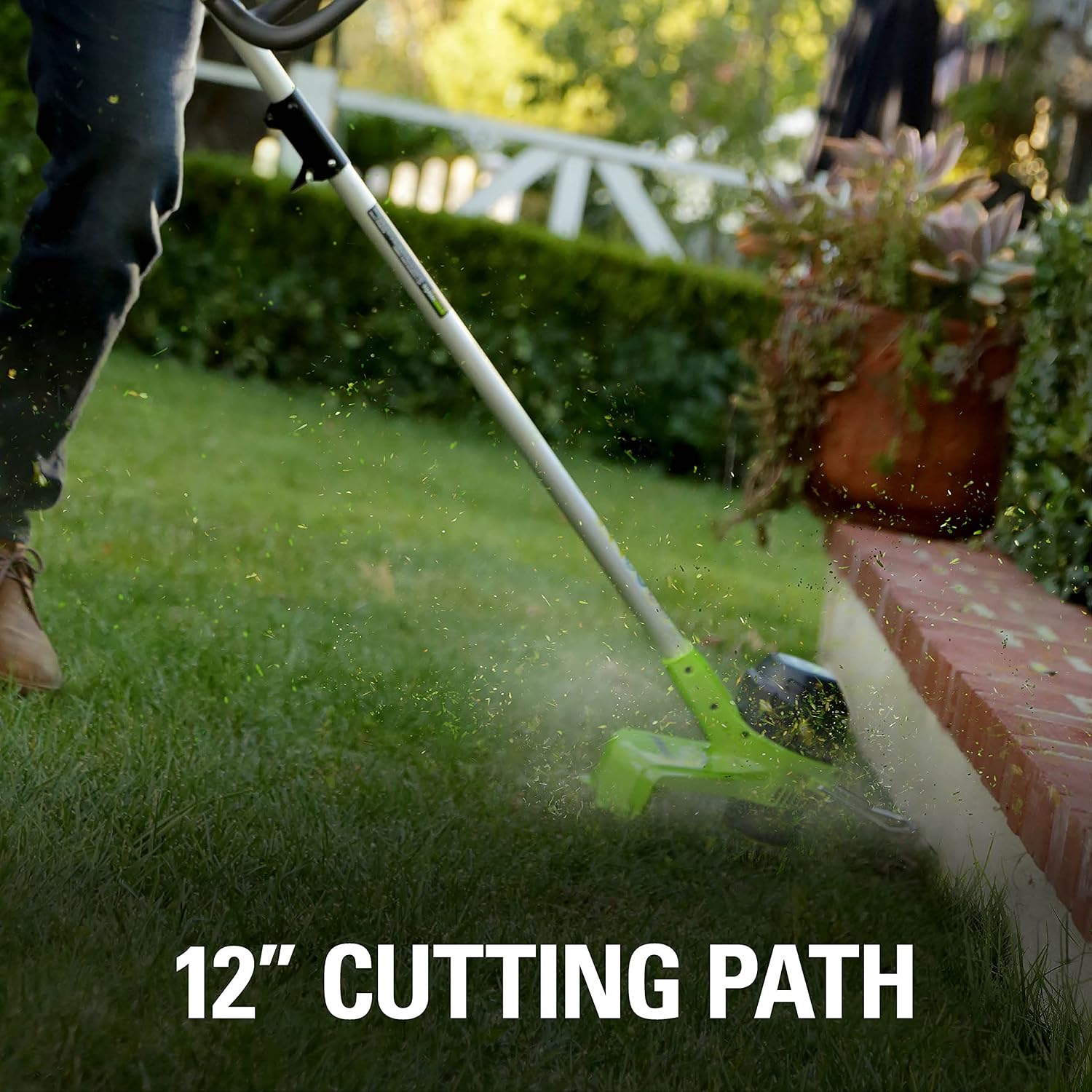 Greenworks 40V 12' Cordless String Trimmer, 0.065' Dual Line with Auto Feed, Variable Speed, Lightweight Weed Eater, 3-Year Warranty