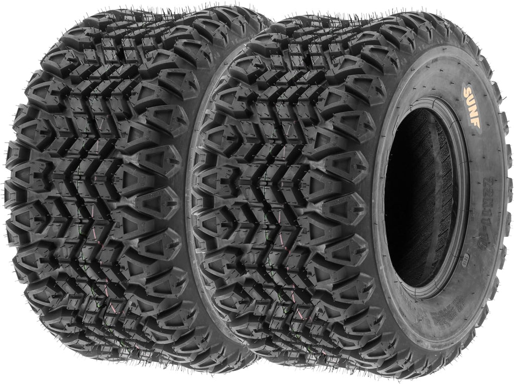 [Set of 2] SunF 20x10-8 20x10x8 ATV UTV Tires 4 Ply Golf Cart Lawn Mower Quad G003 [ Rim(s) NOT included ]