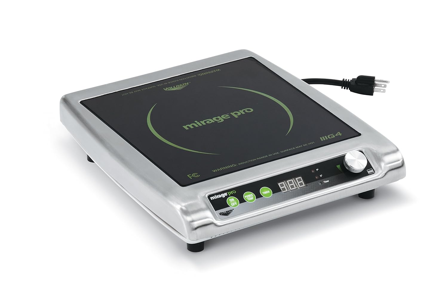 Vollrath (59500P) Mirage Pro Countertop Induction Range (1800-Watt, 15-Amps, NSF)