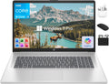 HP 17 Laptop 2025 Pavilion, 17.3' HD+ Business Computer, 8-Core Intel i3 Processor, 16GB RAM & 1TB Storage (500GB SSD + 500GB Ext), Wi-Fi 6, Long Battery, HubxcelAccessory, Lifetime Office, Win 11 Pro