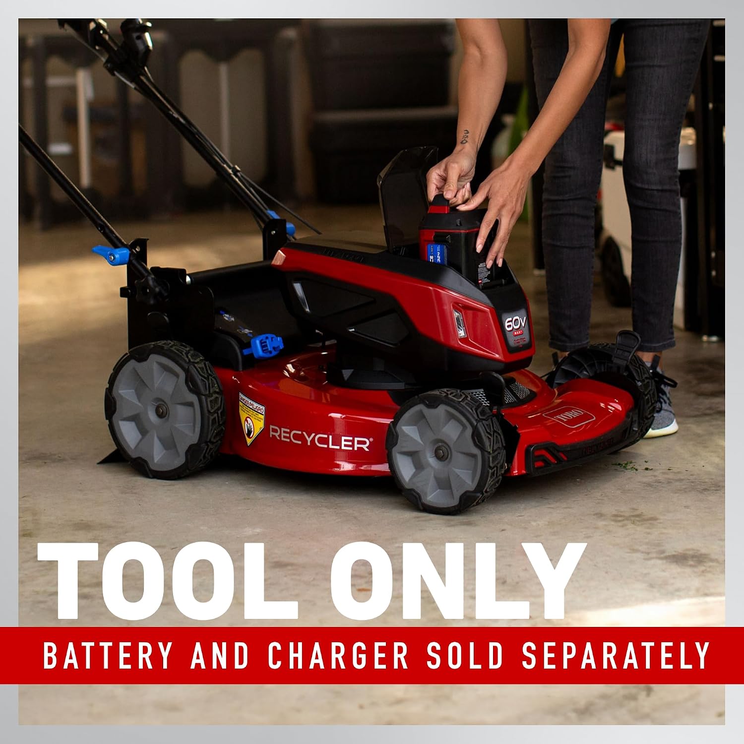 Toro 60V MAX* 22 in. Recycler® w/Personal Pace® Lawn Mower - Battery/Charger Not Included