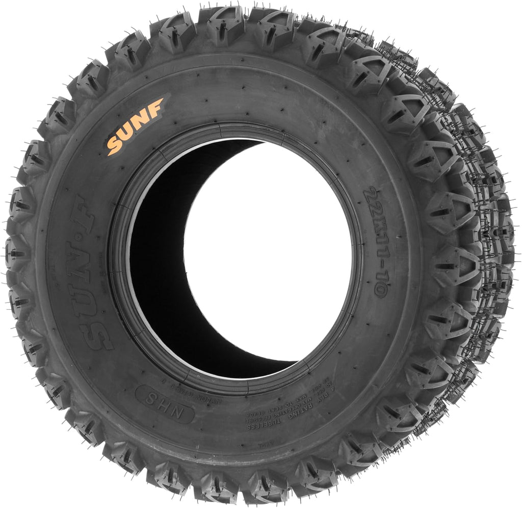 [Set of 2] SunF 20x10-8 20x10x8 ATV UTV Tires 4 Ply Golf Cart Lawn Mower Quad G003 [ Rim(s) NOT included ]