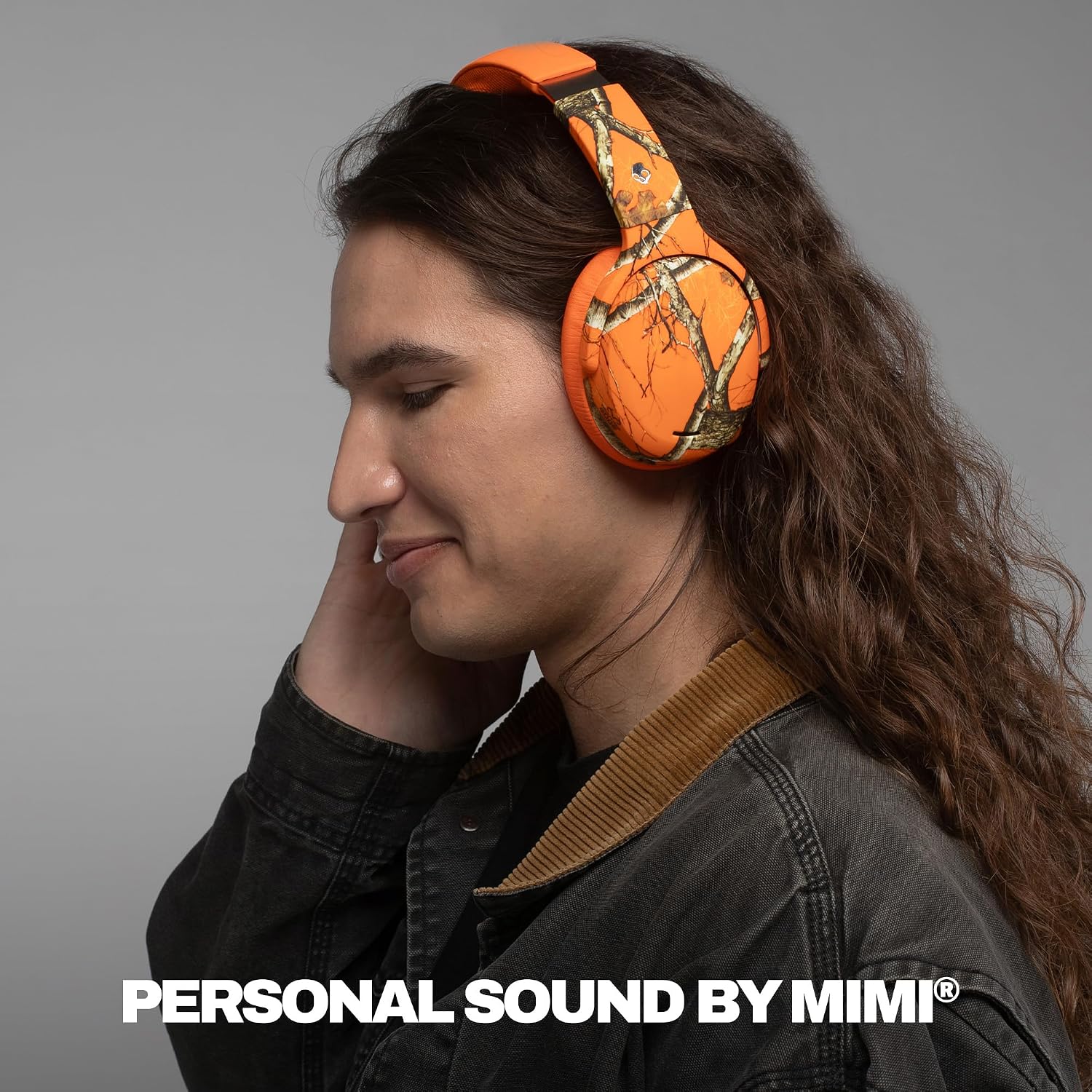 Skullcandy Crusher ANC 2 Wireless Over-Ear Bluetooth Headphones with Multi-Sensory Bass, Active Noise Cancelling, Up to 60 Hours Battery, Microphone for iPhone Android - Realtree Edge Colors Hazard