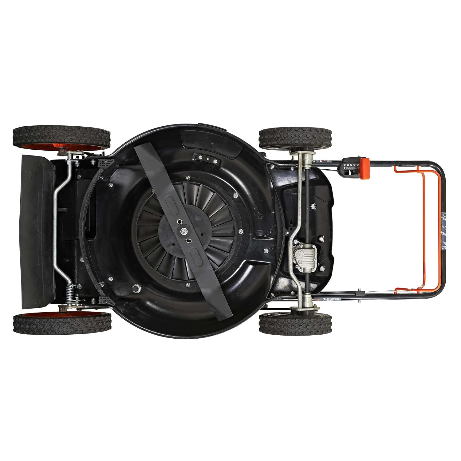 YARDMAX 22 in. 201cc Select PACE 6 Speed CVT High Wheel FWD 3-in-1 Gas Walk Behind Self Propelled Lawn Mower, Black (YG2860)
