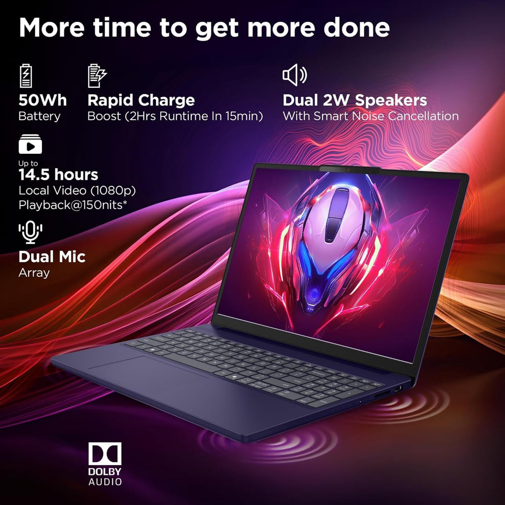Lenovo IdeaPad 15.6' FHD Touchscreen Business Laptop with Lifetime Web Office 365 - Intel 13th 10-Core i5 (Outperforms i7-1255U) - 16GB RAM, 1TB SSD - WiFi 6, 10HR Battery, 720p Camera