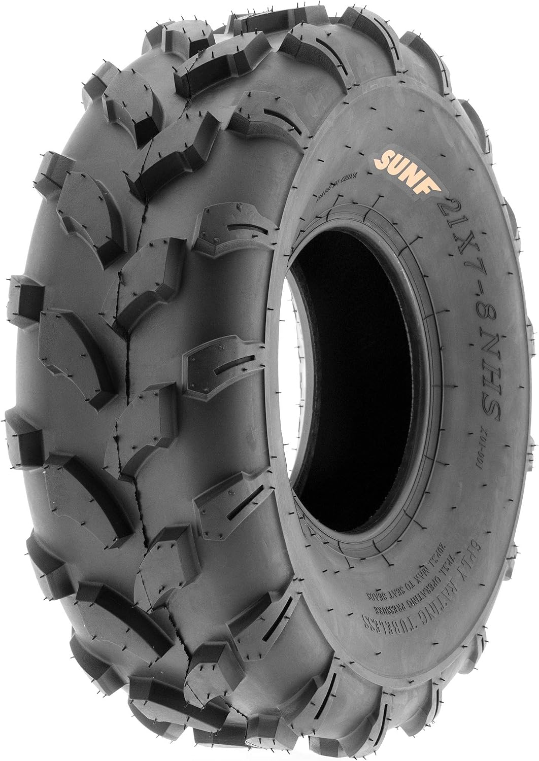 SunF A003 ATV/UTV/Lawn-Mowers Off-Road Tire 19x7-8, 6 PR, Directional Tread (Pair of 2)