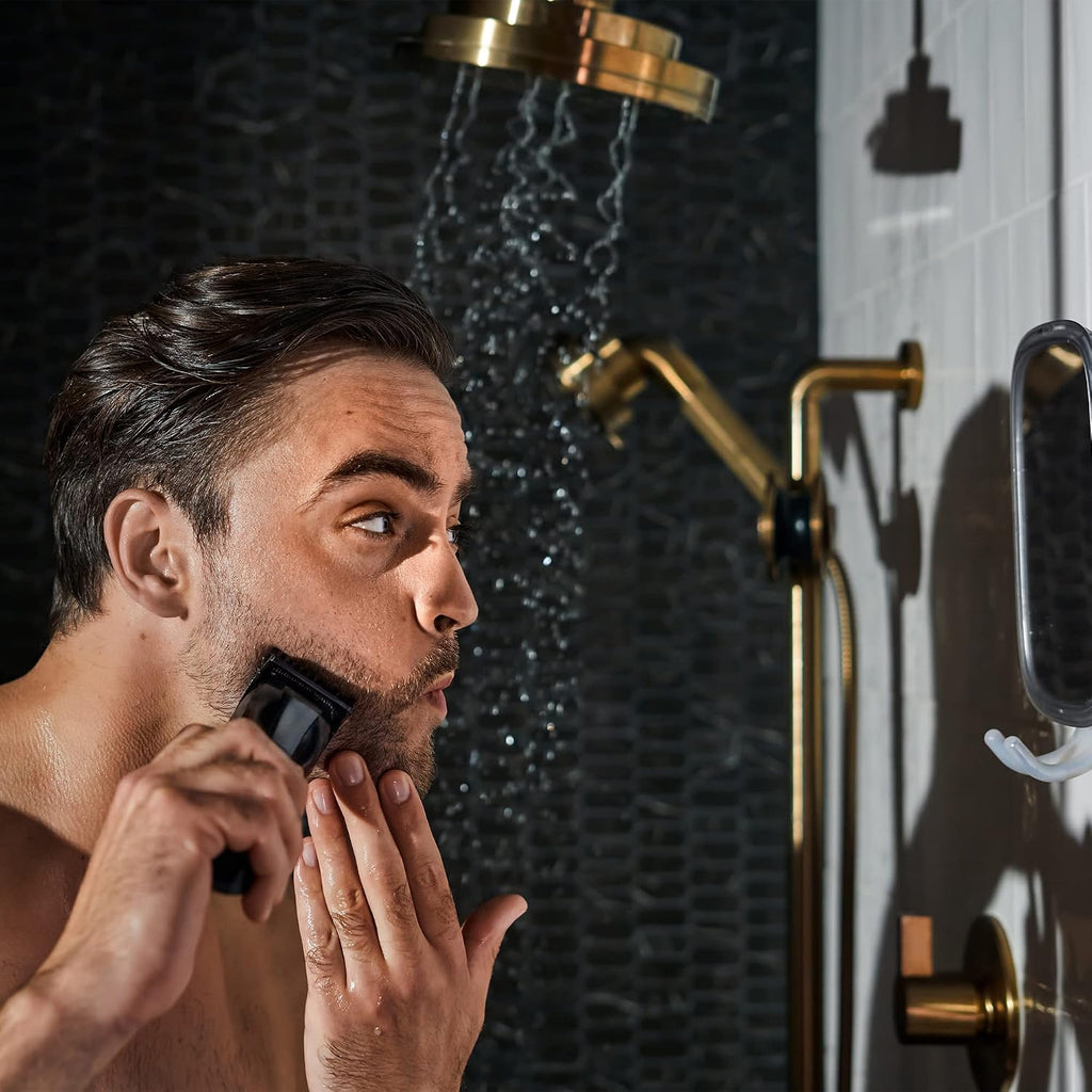 MANSCAPED® The Beard & Dome Bundle Includes: The Beard Hedger® Premium Trimmer, Adjustable Blade Length & The Dome Shaver™ PRO Head Shaver for Bald Men with SkinSafe® & FlexAdjust Technology