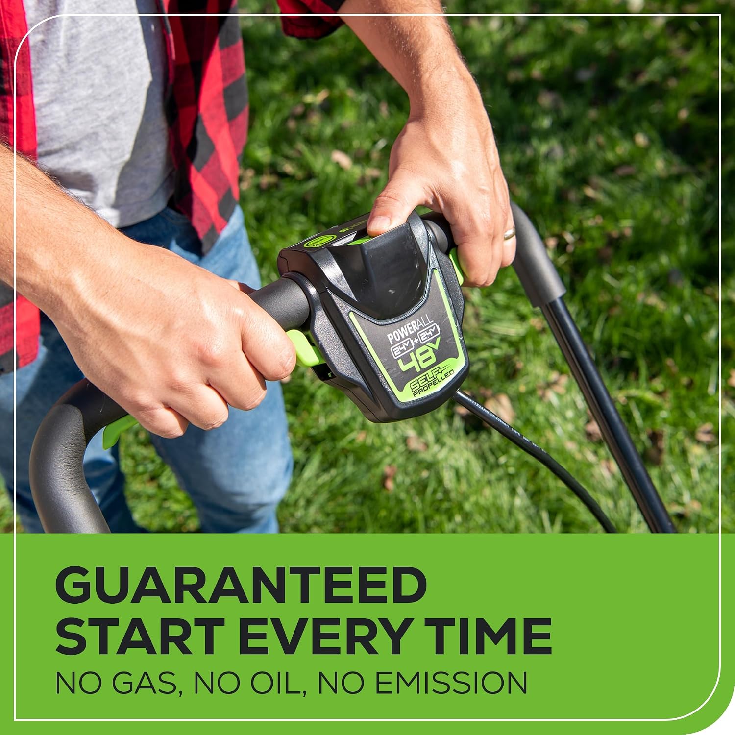 Greenworks 48V (24V x 2) 20' Brushless Cordless Lawn Mower + 12' String Trimmer + 320 CFM Leaf Blower Combo Kit with (2) 4.0Ah Batteries & Dual Port Fast Charger
