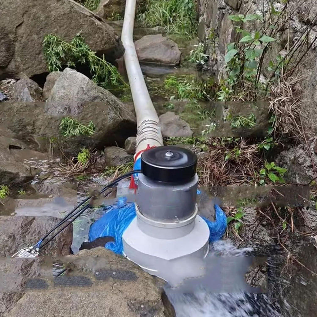 3000W Micro Hydro Generator, 220V Water Turbine Generator, Hydroelectric Generator, High Power Generator for Home Outdoor Camping