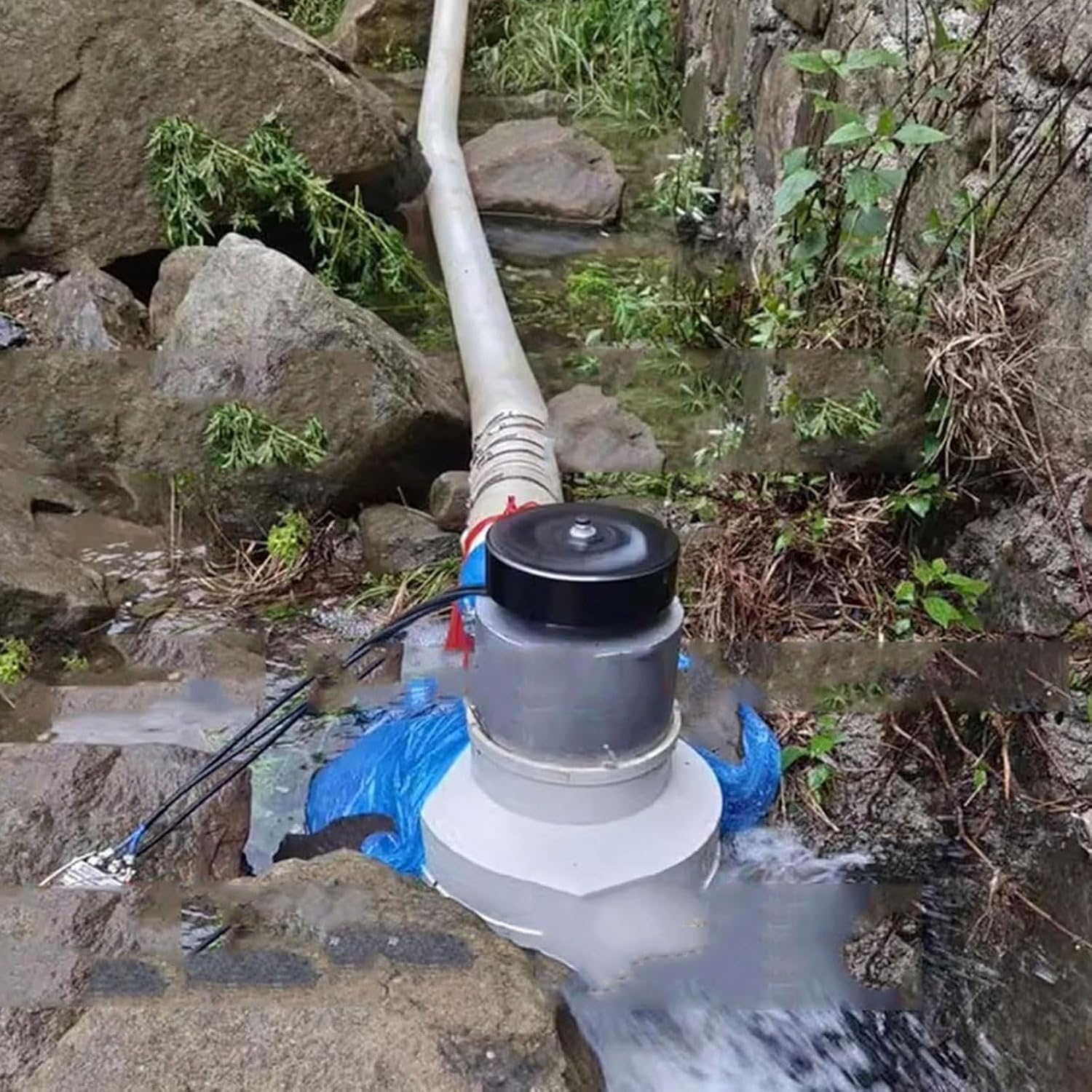 3000W Micro Hydro Generator, 220V Water Turbine Generator, Hydroelectric Generator, High Power Generator for Home Outdoor Camping