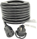 Parkworld 885446 NEMA TT-30P to L14-30R Adapter Cord, RV 30A TT-30 Male Plug with Handle to Generator 30A 4-Prong L14-30 Female Receptacle (50 Foot)