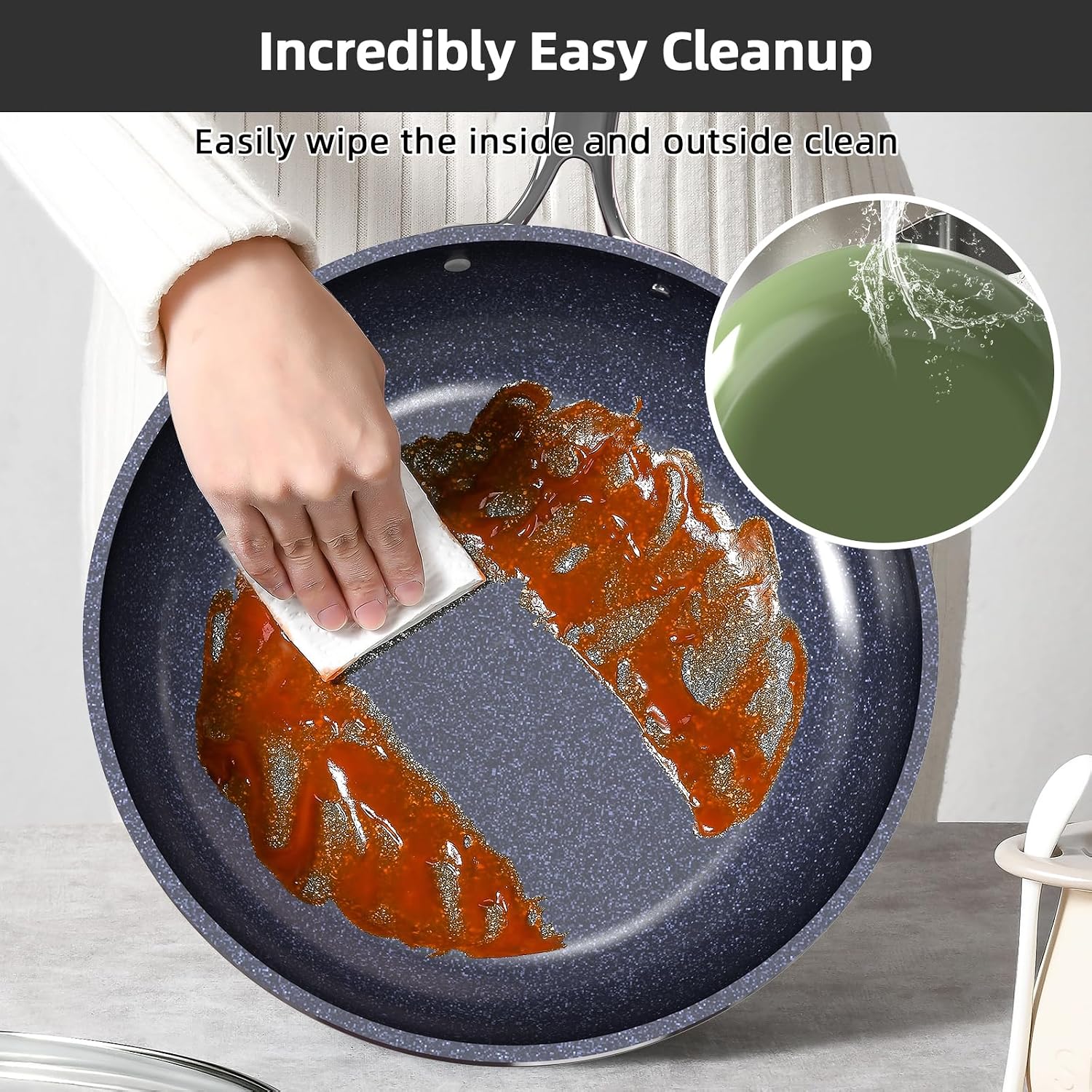 Nuwave Lux 13pc Forged Lightweight Cookware Set PFAS Free, Healthy G10 Duralon Ceramic Coating, Ultra Non-Stick, Stay-Cool Handles, Works on All Cooktops & Induction Ready