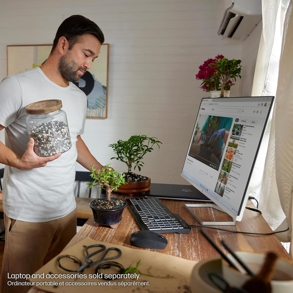 HP Series 5 27 inch FHD Monitor, Full HD Display (1920 x 1080), IPS Panel, 99% sRGB, 1500:1 Contrast Ratio, 300 nits, Eye Ease with Eyesafe Certification, 527sa (2024)