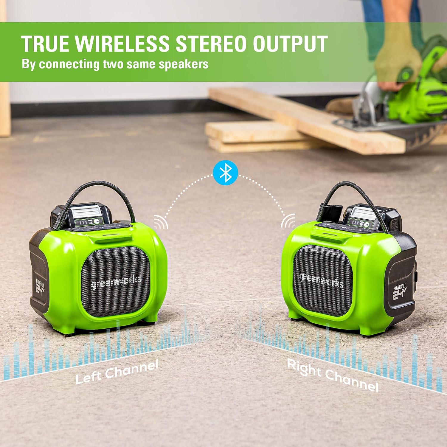 Greenworks 48V (2x24V) 21' Brushless Self-Propelled Mower,500 Lumen Lantern,Fan,Mini Bluetooth Speaker,Inflator,Combo Kit,(2) 5Ah &(2) 2Ah Battery &2 Charger