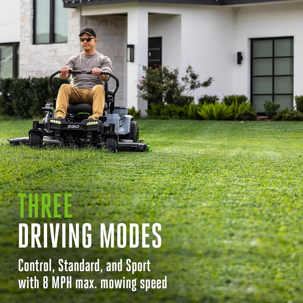 EGO POWER+ Z6 Zero Turn Riding Lawn Mower, 52' Deck, Includes (6) 56V 10.0Ah Batteries and 880W Charger - ZT5216L