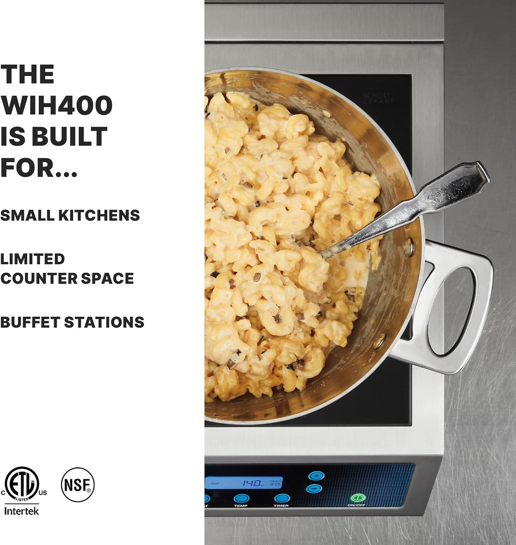 Waring Commercial Heavy-Duty Commercial Induction Range, 120V, 1800W