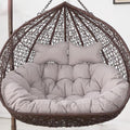 Hanging Basket Cushion Enlarged Thick Cushion Double Swing Sofa Cushion Indoor Rocking Chair Cushion for Furniture Swing Patio,A2