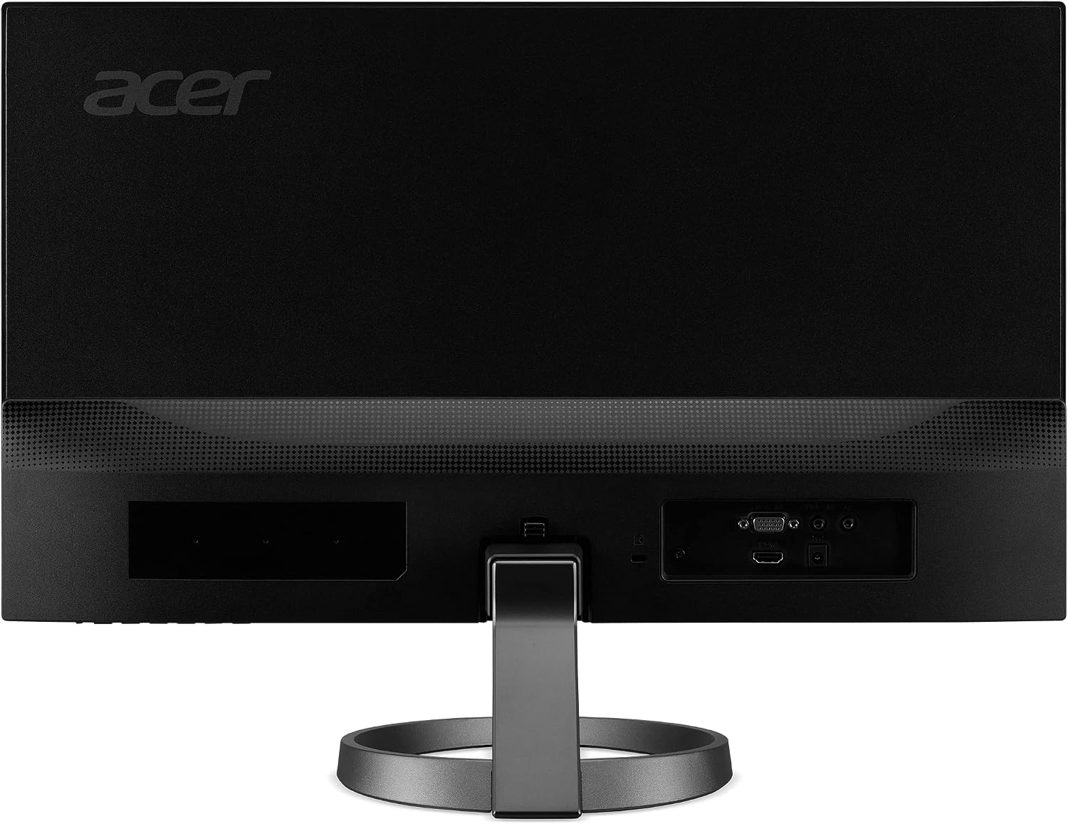 acer R242Y Gyi 23.8' IPS Full HD Zero-Frame Gaming Office Monitor | Adaptive-Sync Support (FreeSync Compatible) | Up to 120Hz Refresh | 1ms (VRB) | Native 1500:1 | 99% sRGB | Tilt | HDMI & VGA Ports