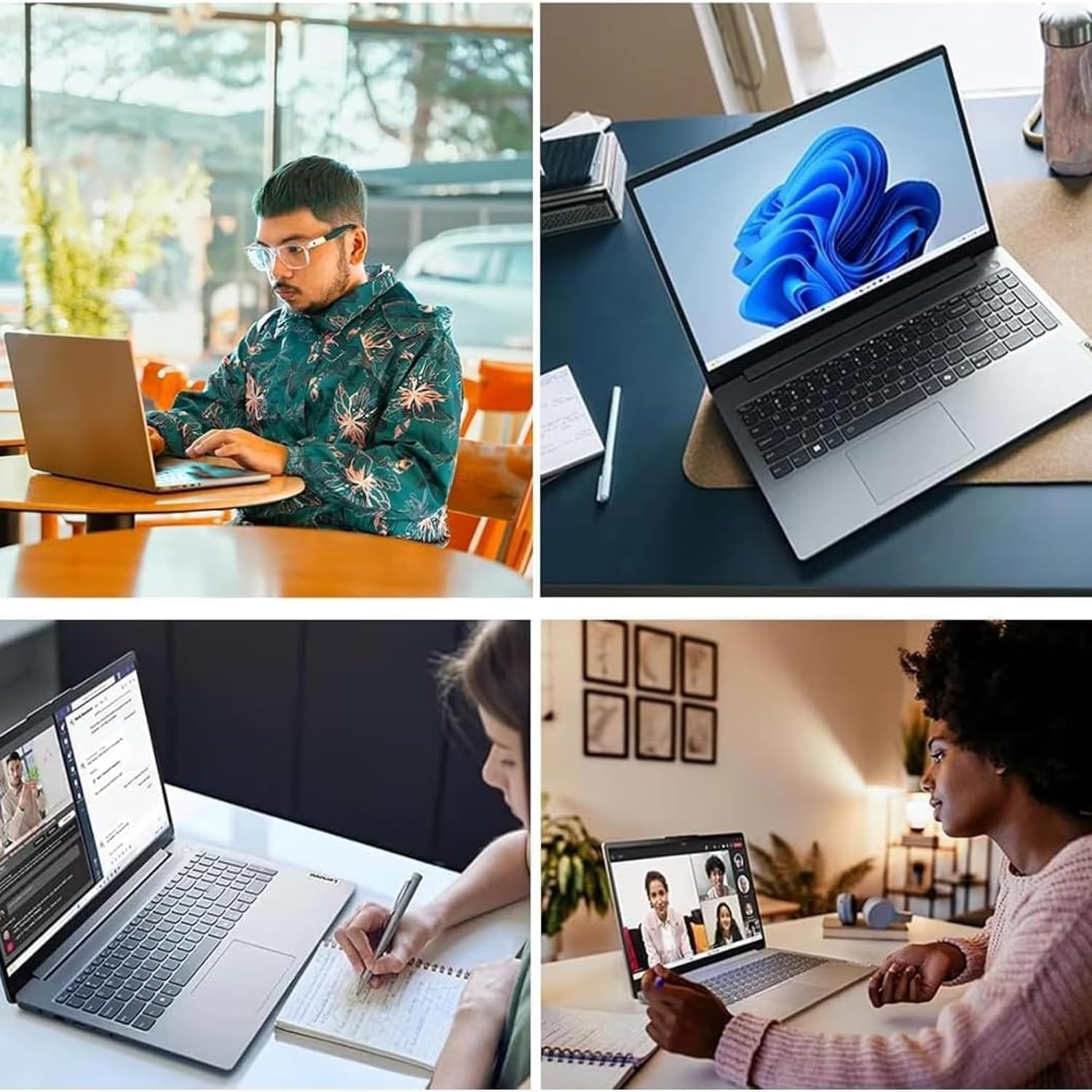 Lenovo IdeaPad 1i Laptop with Office 365 Home and Business • 128GB SSD • 4GB RAM • Intel Core • 14 Anti-Glare Screen • WiFi-6 • 11HR Battery • Windows 11 no Mouse