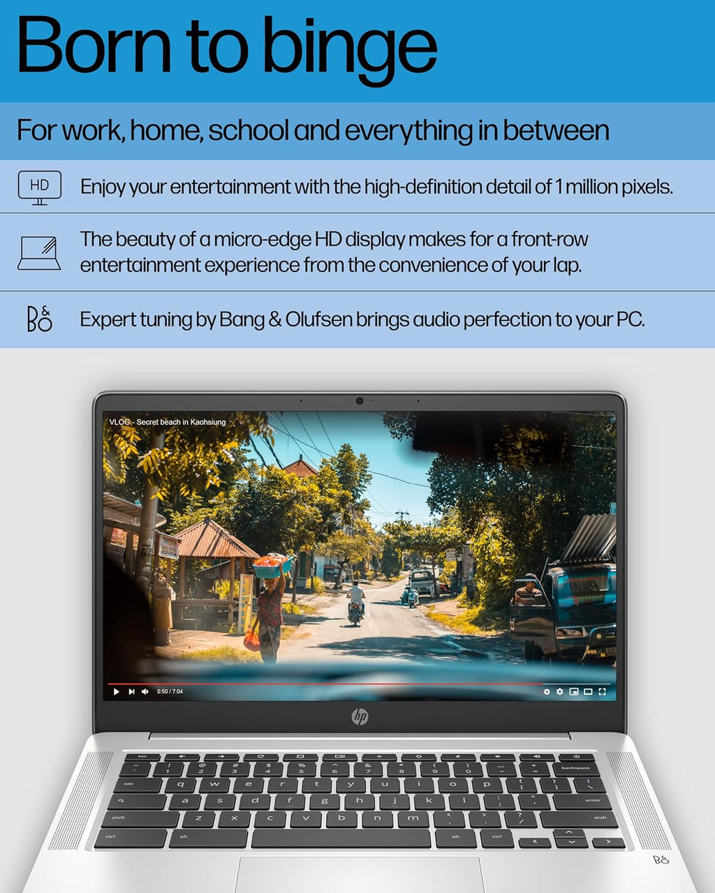 HP 14'' Chromebook Laptop, Intel Celeron N4120, 4 GB RAM, 64 eMMC, HD Display, Chrome OS, Intel UHD Graphics 600, Long Battery Life, Ash Gray Keyboard (14a-na0226nr, 2022, Mineral Silver) (Renewed)