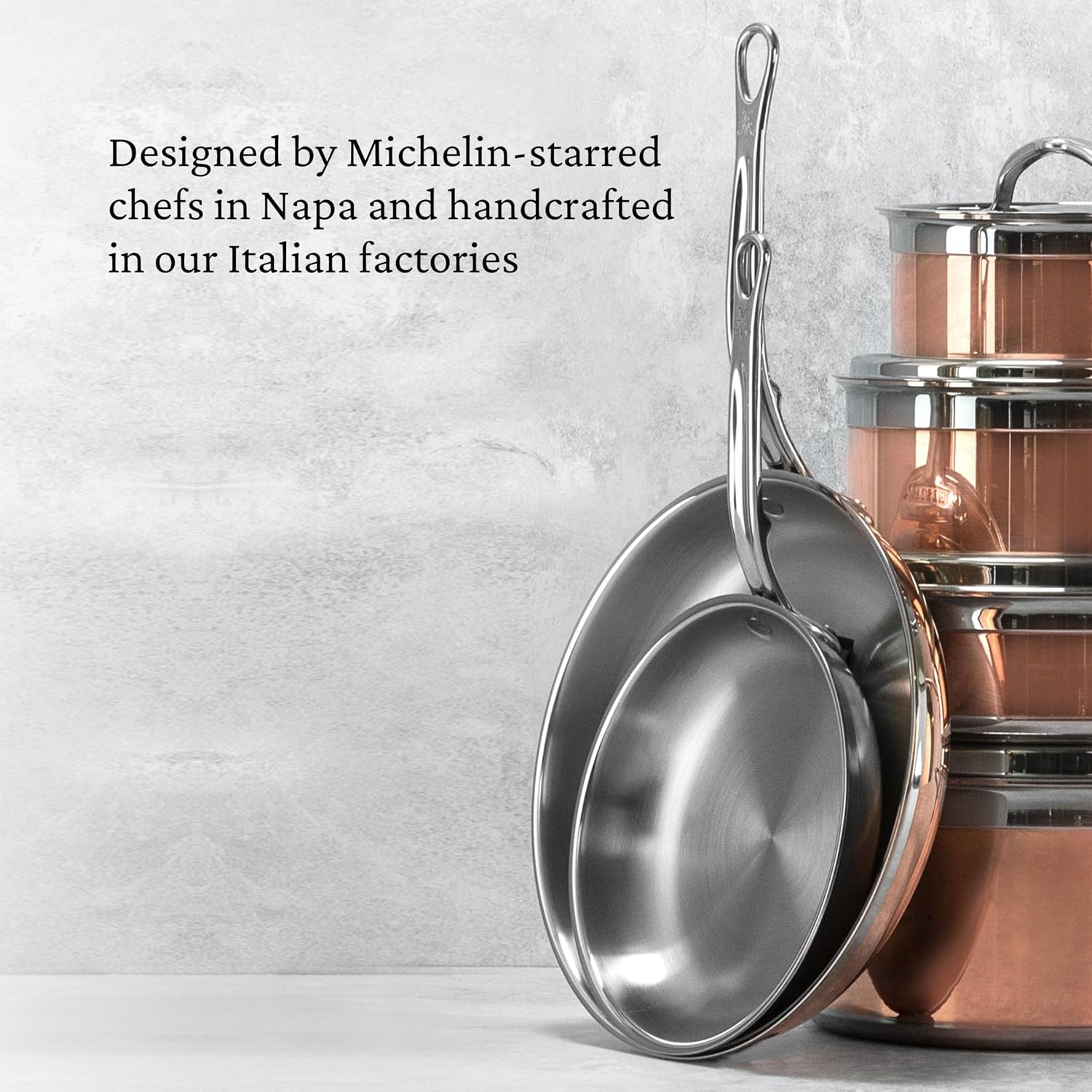 Hestan - CopperBond Collection - 100% Pure Copper Frying Pan, Induction Cooktop Compatible, 8.5-Inch