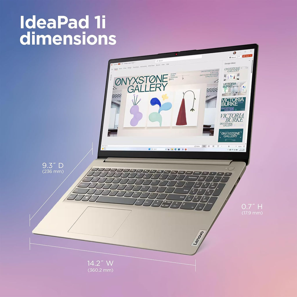 Lenovo IdeaPad Laptop Computer 2025, 15.6' Display, 8GB RAM, 884GB Storage (256GB SSD + 128GB eMMC + 500GB Ext), Intel Dual Core Processor, Long Battery, MarxsolAccessory, 1 Year Office 365, Win 11