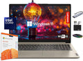 Lenovo IdeaPad Laptop Computer 2025, 15.6' Display, 8GB RAM, 884GB Storage (256GB SSD + 128GB eMMC + 500GB Ext), Intel Dual Core Processor, Long Battery, MarxsolAccessory, 1 Year Office 365, Win 11