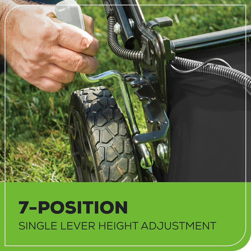 Greenworks 40V 21' Push Mower, 5.0Ah USB Battery