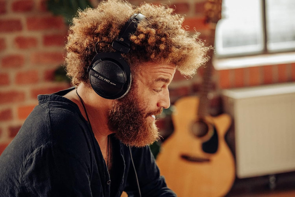 beyerdynamic DT 770 PRO 80 Ohm Over-Ear Studio Headphones in Gray. Enclosed Design, Wired for Professional Recording and Monitoring