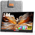 144Hz 16' Portable Monitor,1920×1200 FHD IPS Plug&Play Second External Monitor with USB-C Mini HDMI Port,Second Screen Compatible with PC Phone Mac Xbox PS4/5-Z8