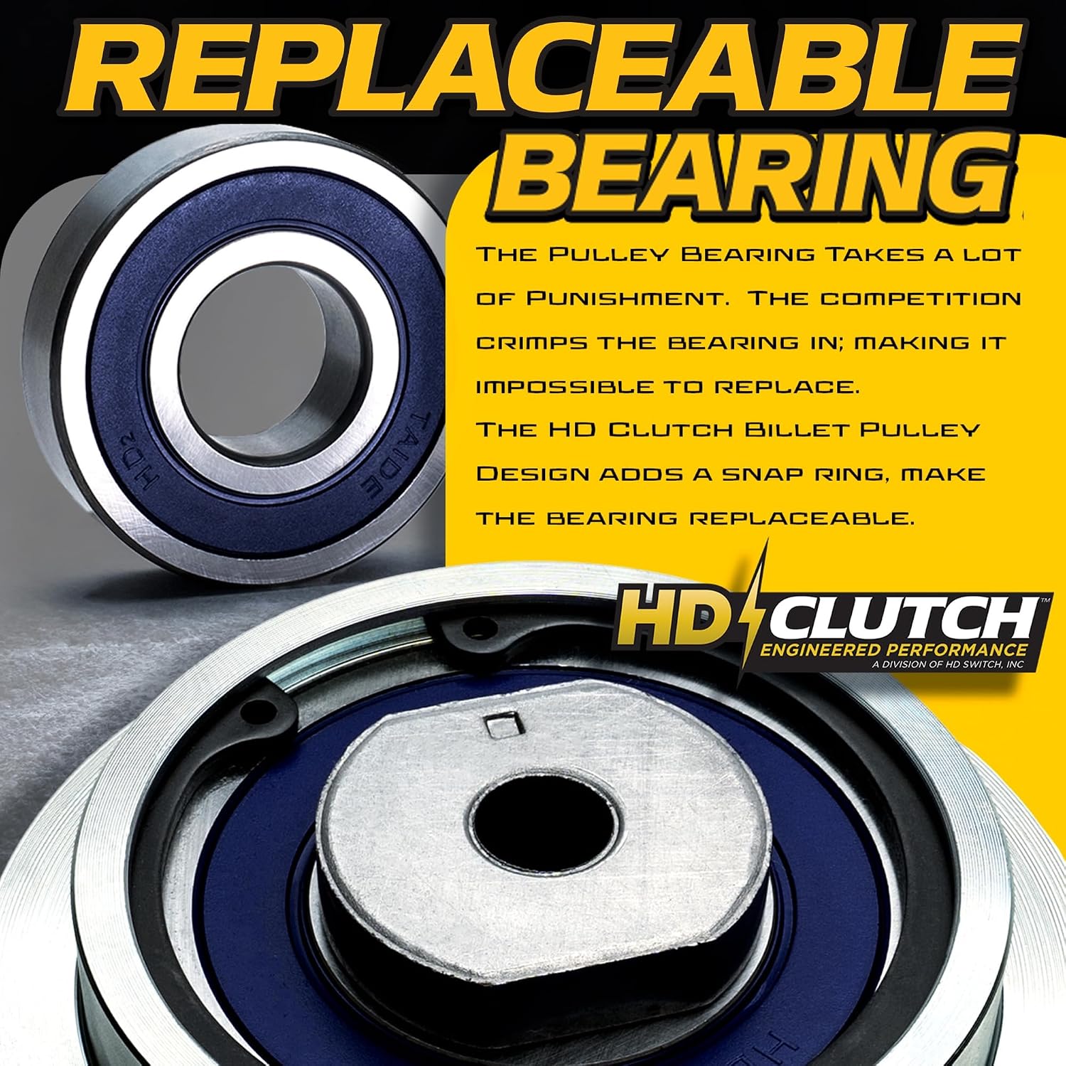 HiTorque 210ftlb BIGBearing Billet Pulley Clutch Replaces 5218-368 5104572 OEM Upgrade for Ferris Warner Electric Lawn Mower Blade PTO 5218368