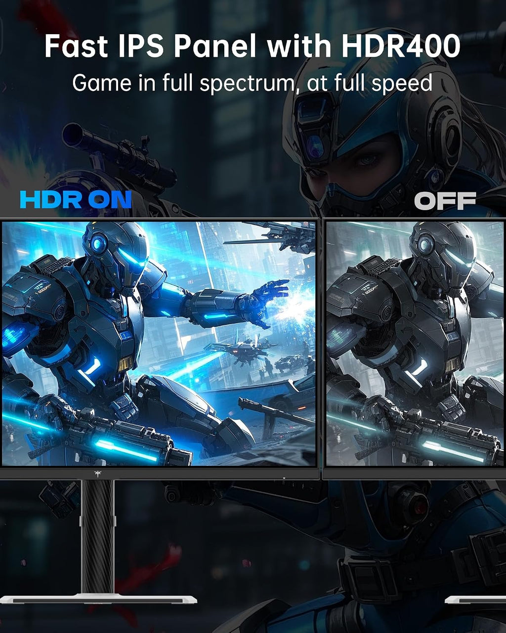 KTC 27 Inch Gaming Monitor 4K, Dual Mode UHD 160Hz & FHD 320Hz, PD 90W Type-C, HDR 400, Fast IPS, 125% sRGB, Adaptive Sync, HDMI 2.1&DP 1.4, Eye Care, Tilt/Swivel/Pivot/Height Adjustment, VESA, H27P6