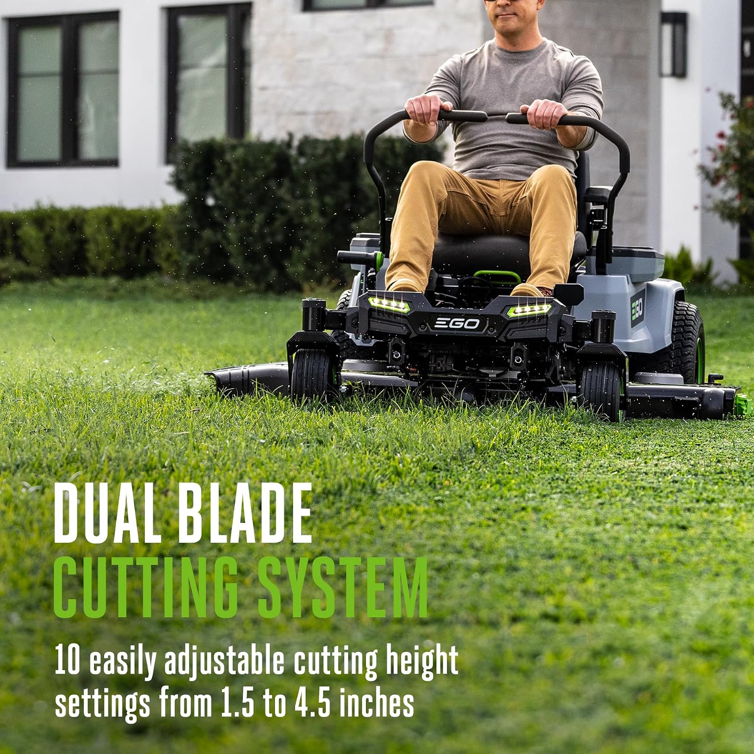 EGO POWER+ Z6 Zero Turn Riding Lawn Mower, 52' Deck, Includes (6) 56V 10.0Ah Batteries and 880W Charger - ZT5216L