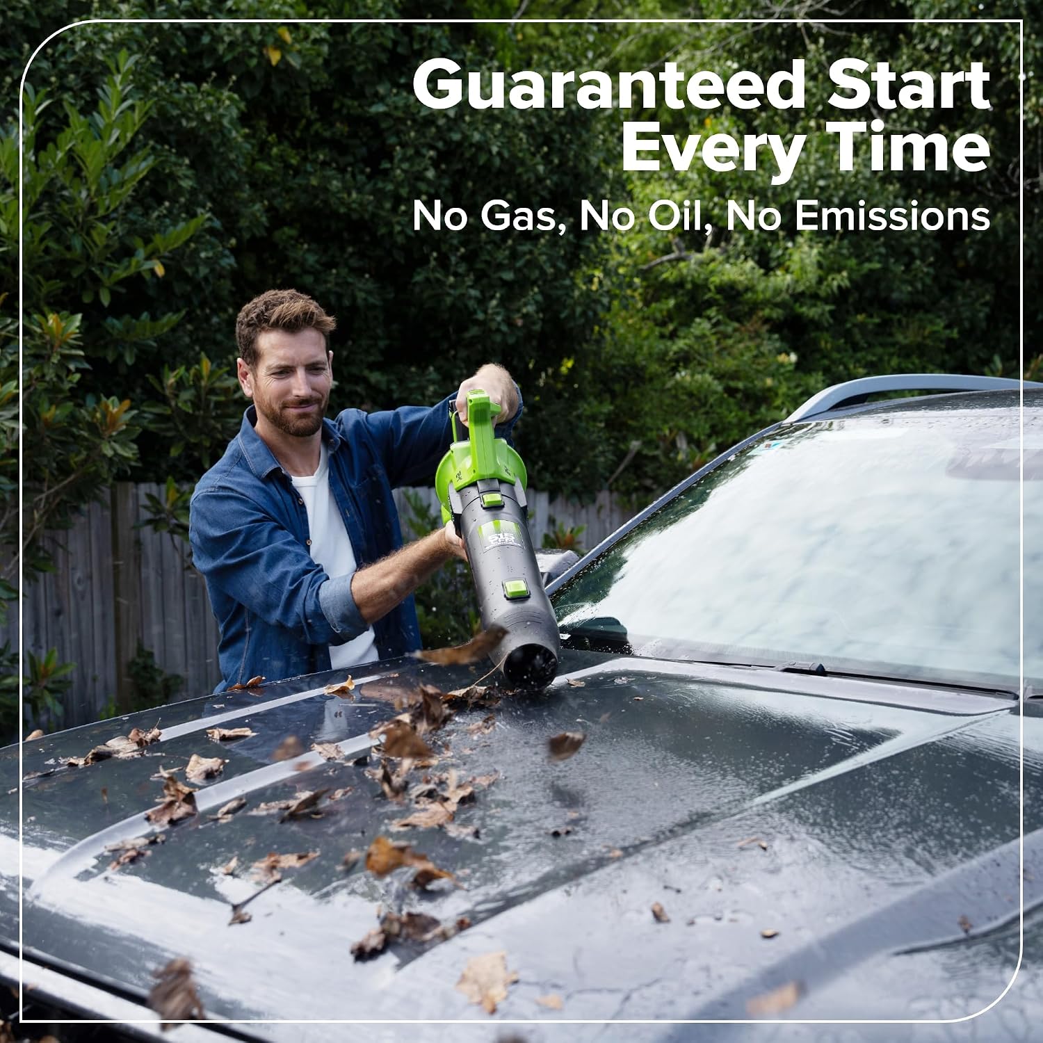 Greenworks 24V (515 CFM / 130 MPH) Brushless Axial Leaf Blower, High-Power for Job Site, Garage and Workshop Cleanup, Battery and Charger Not Included