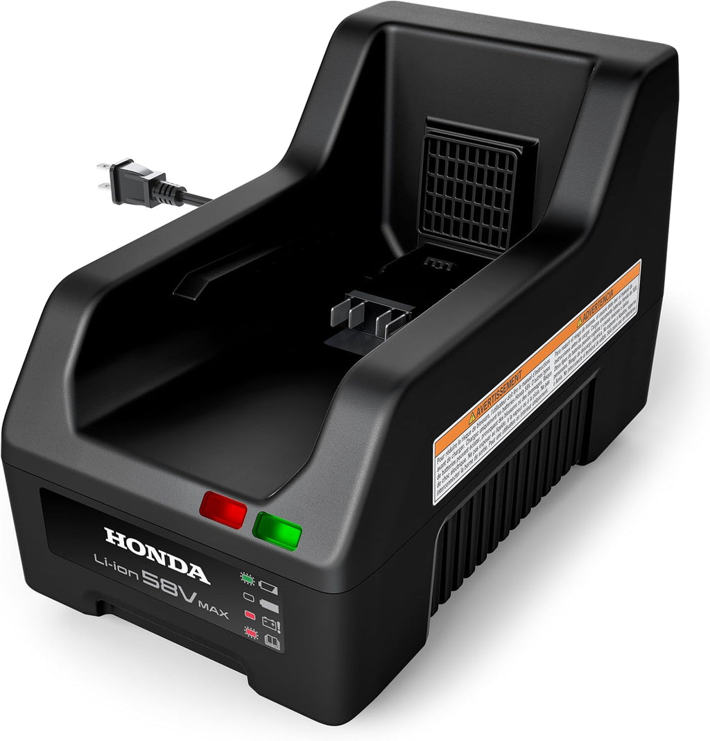 Honda CV5080N1U Fast Electric Lawn Mower Battery Charger for DP5080 and DP50120 Cordless Lawn Mower Batteries, Charges in 60-90 Min, Patented Connection for More Reliable Operation, Wall Mount Ready