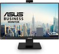 ASUS BE24EQK 24' Business Monitor with 1080P Full HD IPS, Eye Care, DisplayPort HDMI, Frameless, Built-in Adjustable 2MP Webcam, Mic Array, Stereo Speaker, Video Conference,Black