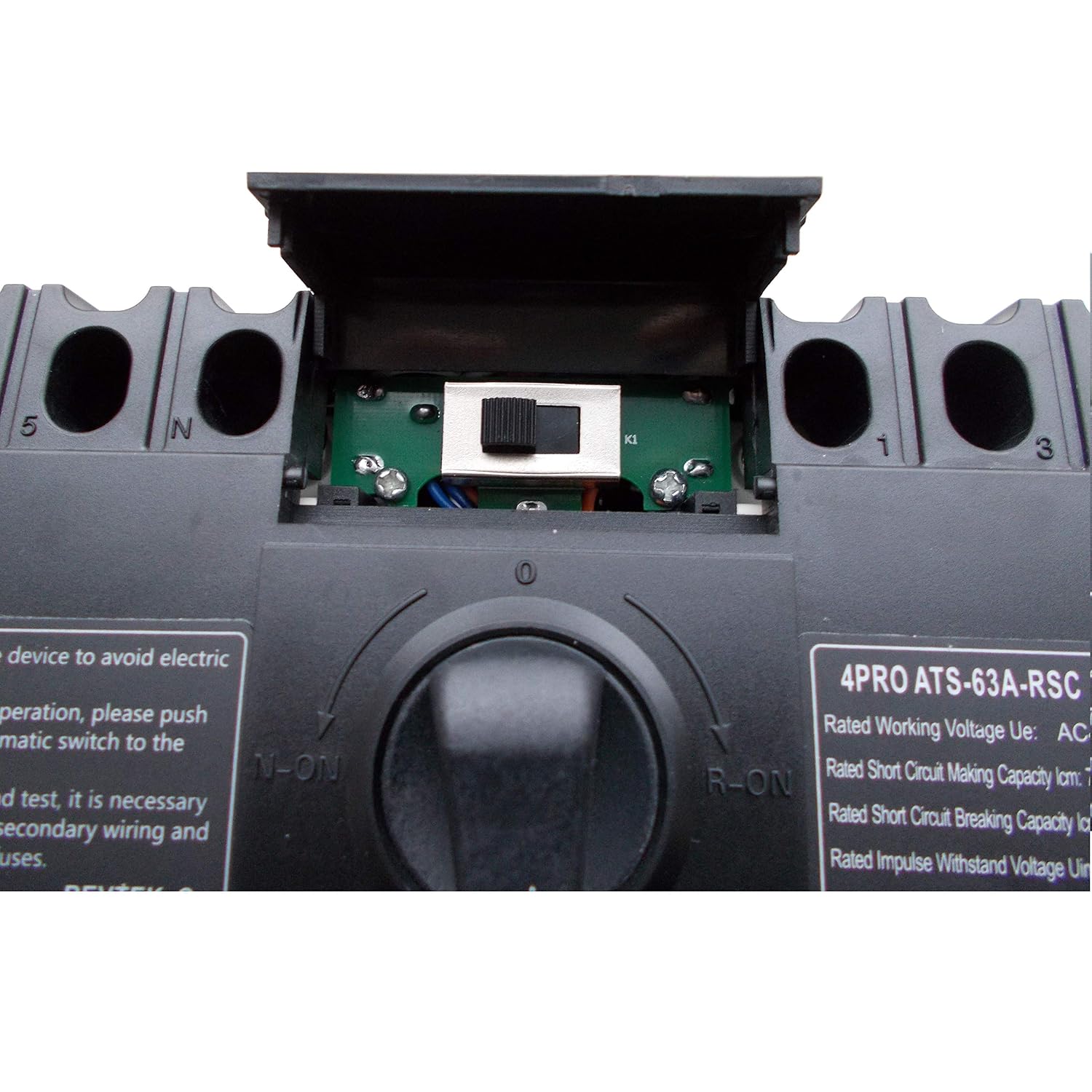 4PRO ATS-63A-4P-RSC 230V Automatic Changeover Switch 50-60Hz, 1-3 Phase, 4 pol, 3 pos,