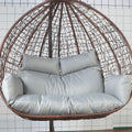 GARCAN Hammock Swing Chair Cushion, Replacement Pad, Double Egg Chair Cushion for Luxury Outdoor Patio Wicker Loveseat Hanging Chairs, 2 Persons, Backyard Balcony,D