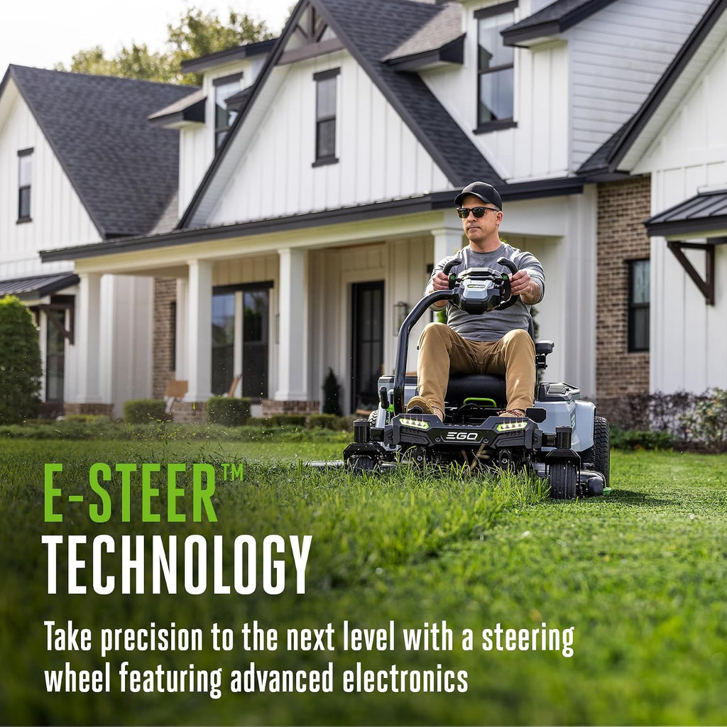 EGO POWER+ Z6 Zero Turn Riding Lawn Mower, 42' Deck, Includes (2) 56V 10.0Ah and (4) 56V 6.0Ah Batteries and 800W Charger - ZT4215S