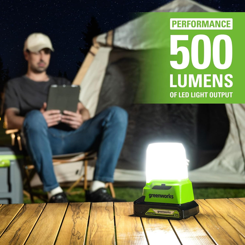 Greenworks 48V (2x24V) 21' Brushless Self-Propelled Mower,500 Lumen Lantern,Fan,Mini Bluetooth Speaker,Inflator,Combo Kit,(2) 5Ah &(2) 2Ah Battery &2 Charger