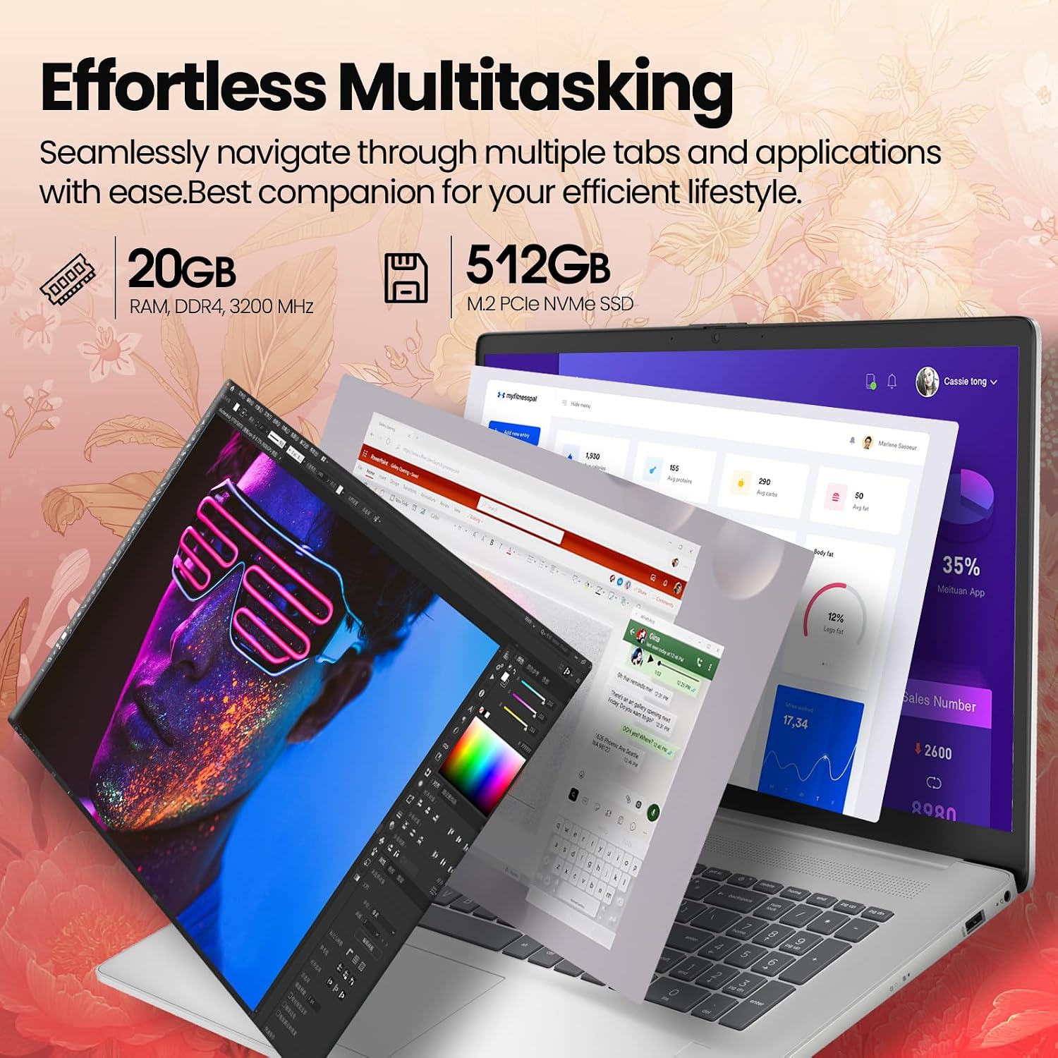 HP 17.3-inch Business Laptop 2026, Intel 10-Core i5-1334U, 20GB RAM, 512GB SSD, 17.3' FHD Anti-Glare Display, Backlit Keyboard, Fingerprint Reader, Wi-Fi 6, Windows 11 Pro, Business & Student Notebook