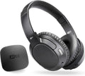 MEE Audio Connect T1CMA Bluetooth Over-Ear Wireless Headphones Headset for TV with no Audio Delay; Includes Transmitter (Optical/AUX/RCA) and CinemaEAR Audio Enhancement for Seniors & Hard of Hearing
