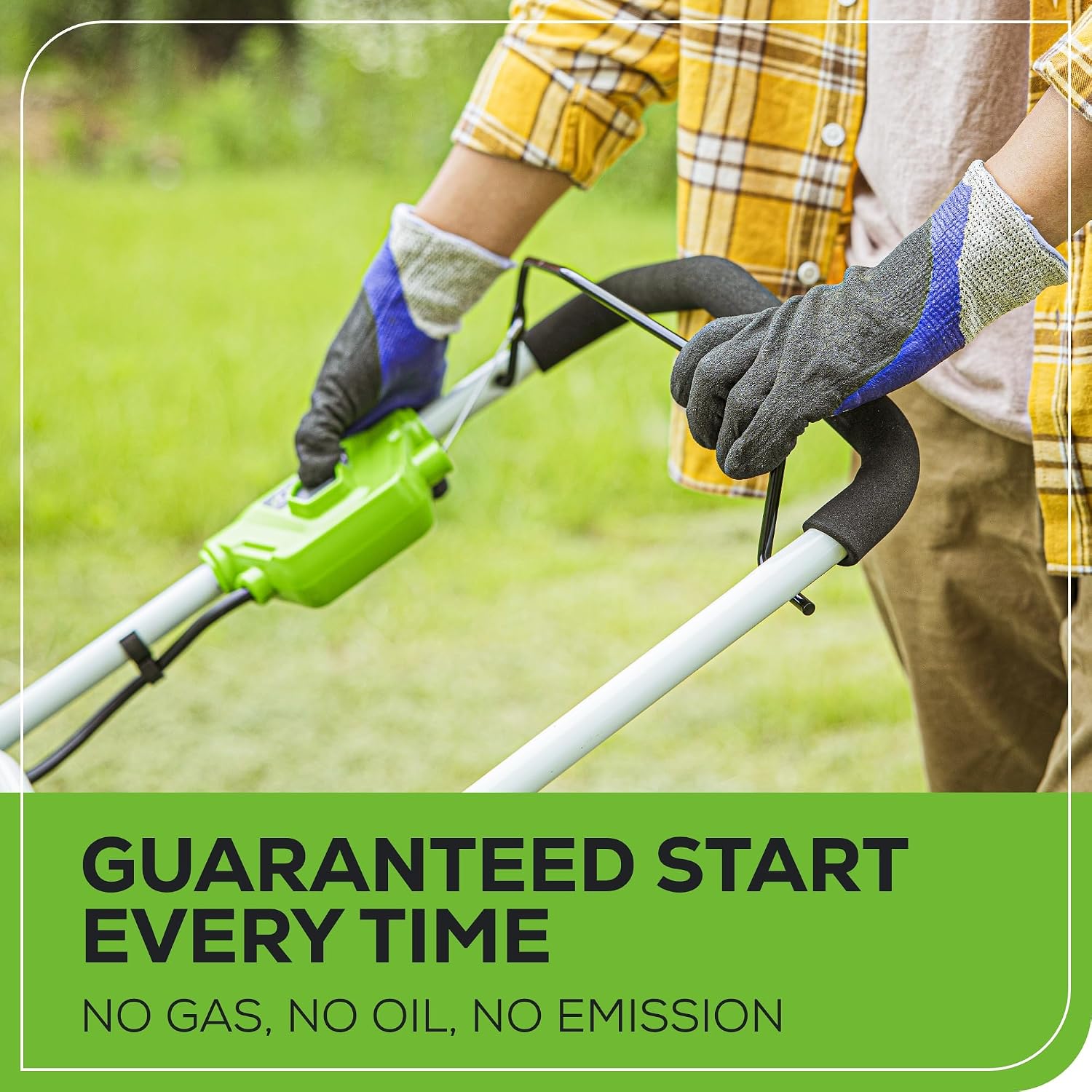 Greenworks 40V 20' Twin Blade Mower, 4.0Ah + 2.0Ah Battery