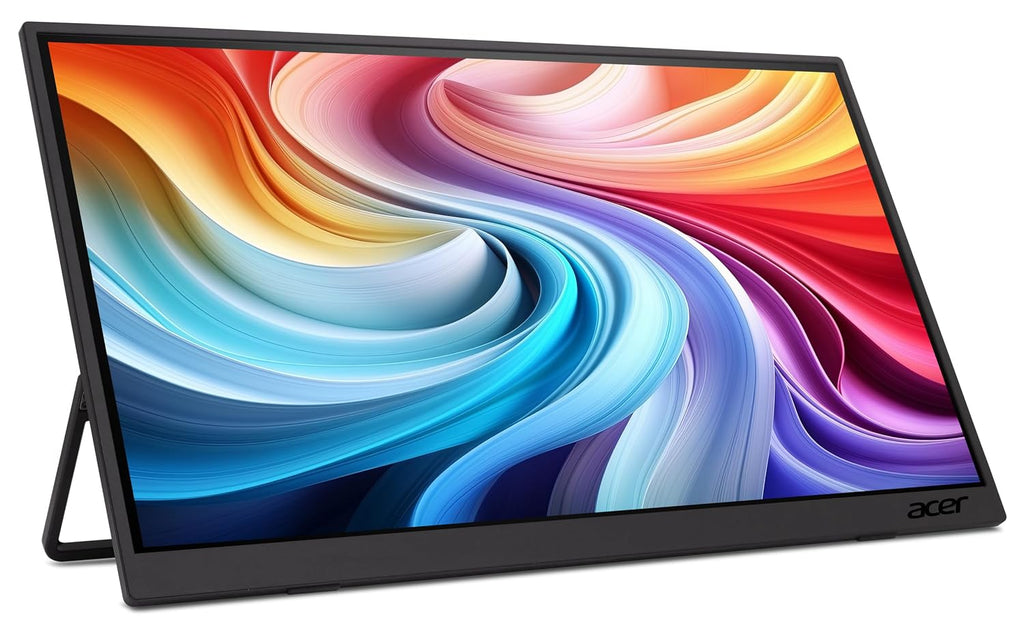 acer Portable Monitor | 18.5' FHD IPS | Adaptive-Sync Support (FreeSync Compatible) | Slim Design | External Monitor for Laptop PC/Mac | 100Hz | 2 x USB 3.1 Type-C Port & HDMI 1.4 | PM191Q Ebmiuux