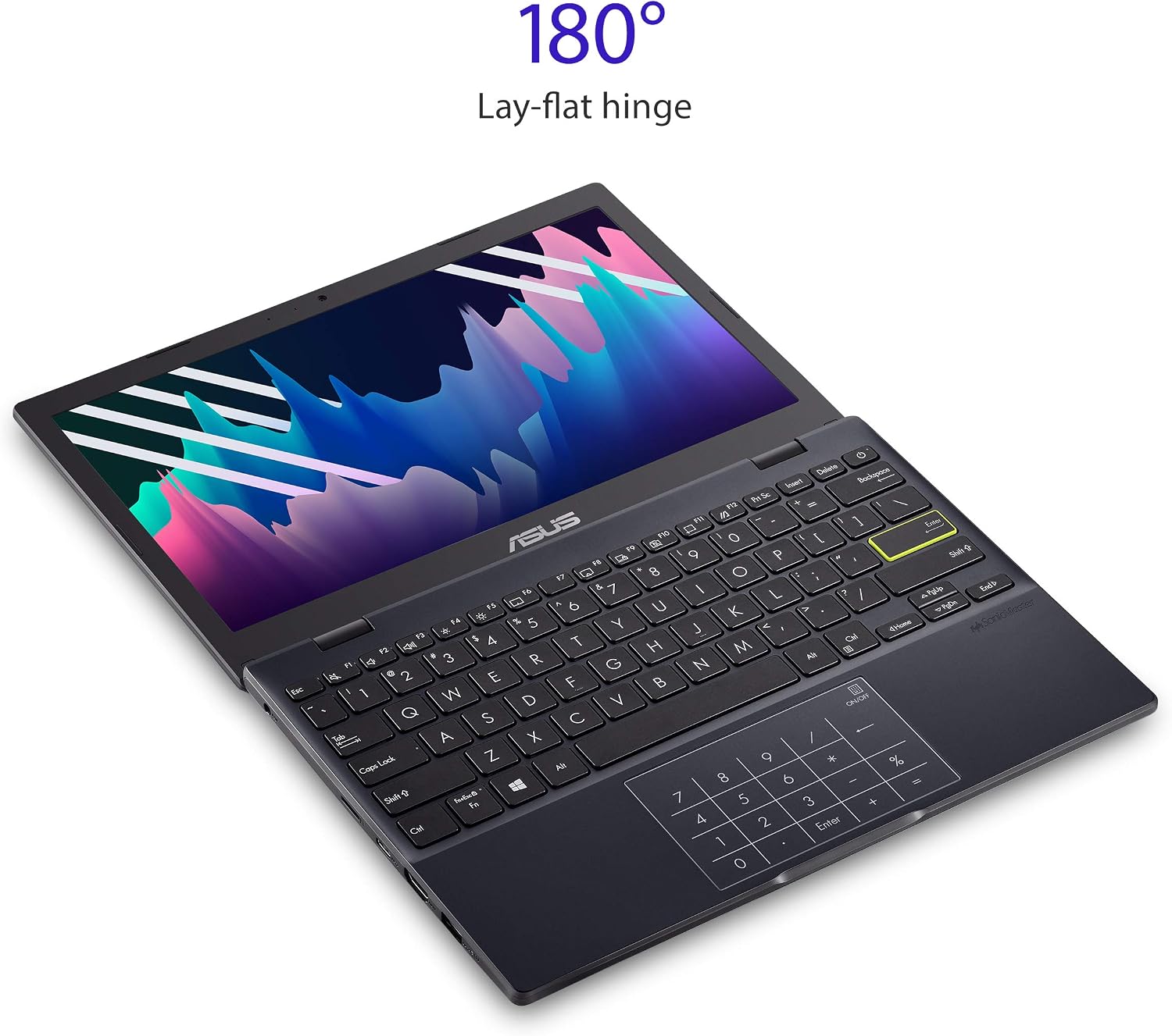 ASUS Notebook E210 11.6' Ultra Thin, Intel Celeron N4020 Processor, 4GB RAM, 64GB eMMC Storage, Windows 10 Home in S Mode with One Year of Office 365 Personal, E210MA-DB02,Star Black