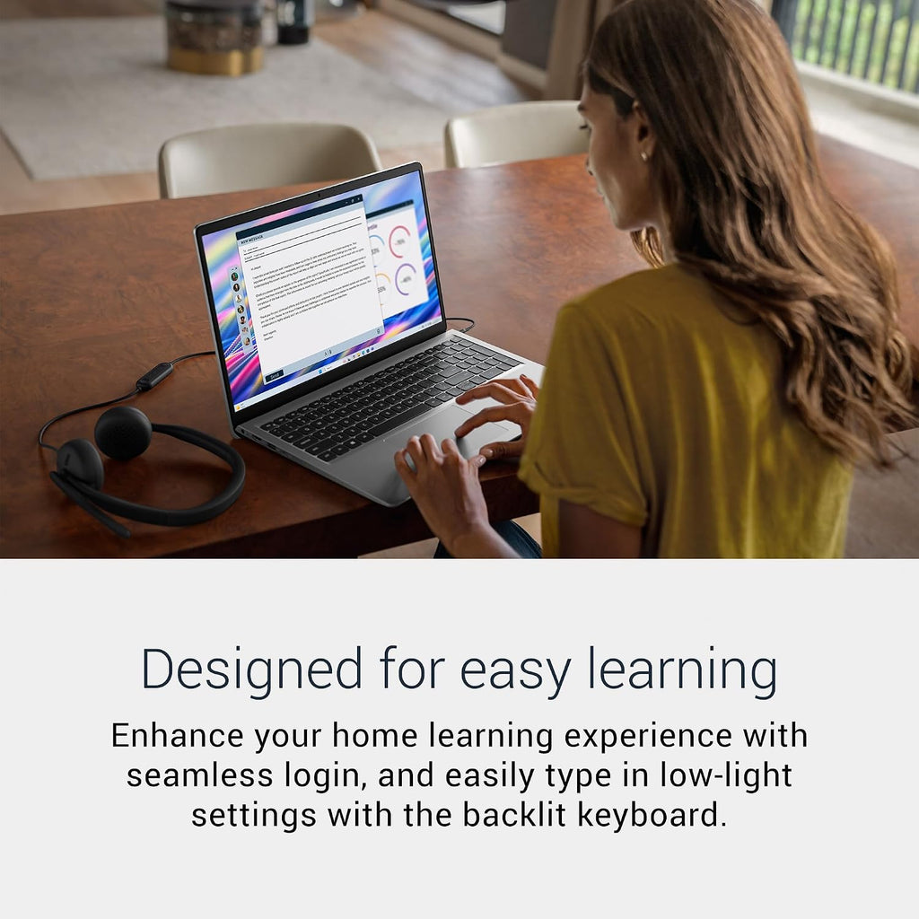 Dell 15 Laptop DC15250-15.6-inch FHD 120Hz Display, 13th Gen Intel Core i7-1355U, 16GB DDR4 RAM, 512GB SSD, Intel UHD Graphics, Windows 11 Home, Onsite Service - Platinum Silver