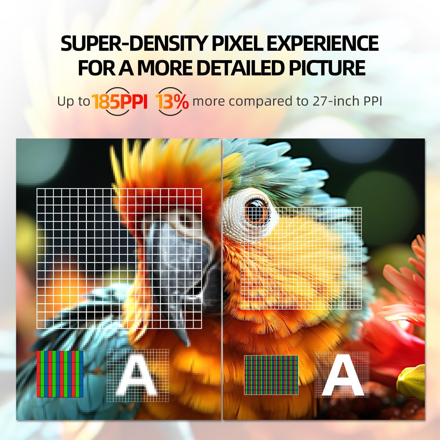 CUNPU 24 Inch 4K UHD IPS Monitor, 185PPI, ΔE < 2, 100% DCI-P3, 1.07B+ Colors, Height Vertical Adjustable Stand, Built-in Dual Speakers, VESA – for Photo Editing, Office Work & Home Entertainment